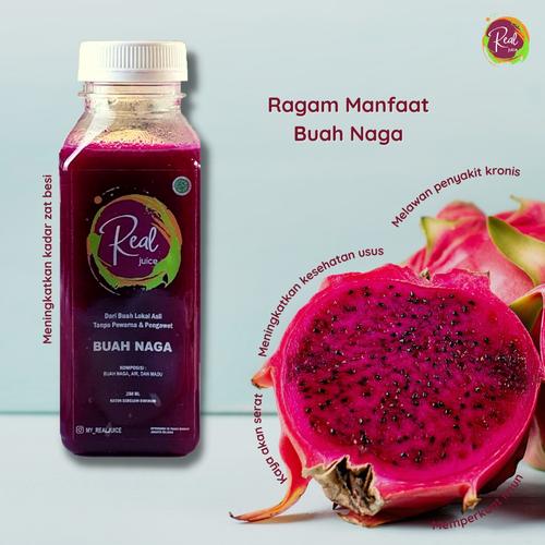 Gambar Dragon Fruit Juice (Jus Buah Naga) dari myrealjuice Jakarta Selatan Tokopedia