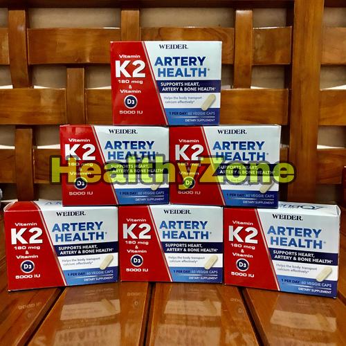 Jual Weider Artery Health Vitamin K2 180 Mcg & D3 5000 IU (isi 60 caps