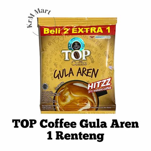 Gambar Top Coffee Gula Aren 1 renteng isi 15 kopi bubuk instan hits dari KrM Mart Kota Surabaya Tokopedia