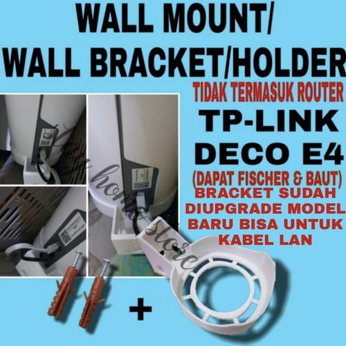 Gambar tplink tp link deco E4 M4 wall mount bracket holder - 1 PCS dari stay home store Jakarta Utara Tokopedia