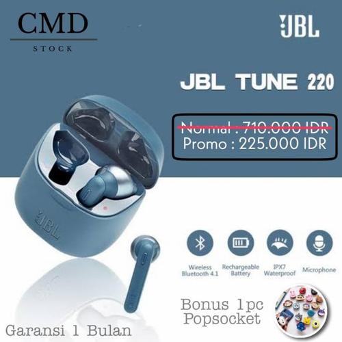 Jual Asli Jbl Tune 220 Tws True Wireless Headset Bluetooth Earphone Earbuds  - Jakarta Barat - Herjuno Store456 | Tokopedia