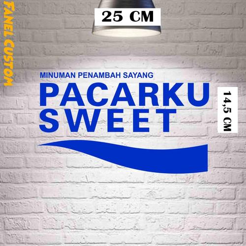 Pocari Sticker Jual STIKER PLESETAN POCARI CUTTING STICKER PACARKU SWEET MOTOR MOBIL ...