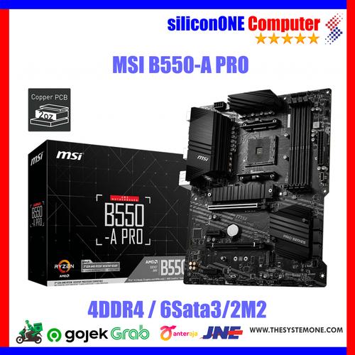 Gambar MSI B550-A PRO dari silicon ONE Computer Kota Bandung Tokopedia