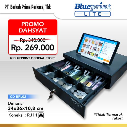 Gambar CASH DRAWER / LACI KASIR / LACI UANG BLUEPRINT CD-BPL02 34x36x10,8 Cm dari Blueprint Indonesia Jakarta Utara Tokopedia