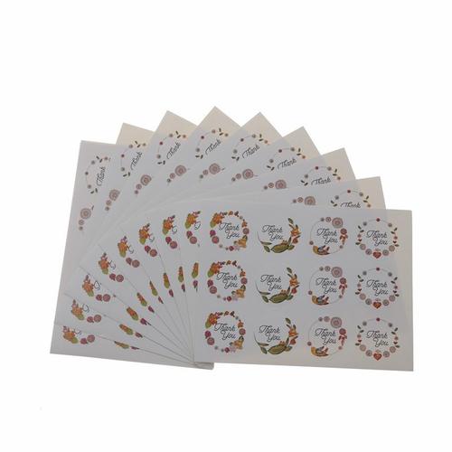 Sticker Packaging Bulat Jual 20 PCS Stiker Label THANKYOU bulat untuk Packaging label segel ...