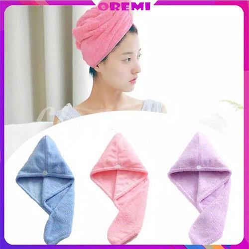 Jual Magic Hair Drying Towel Hat Cap 