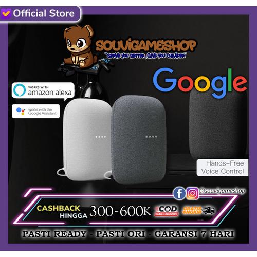 Gambar FIRST HAND !! GOOGLE NEST AUDIO ORIGINAL LATEST SMART SPEAKER BNIB !! - CHARCOAL BLACK, GARANSI 7 HARI dari souvigameshop Jakarta Barat Tokopedia