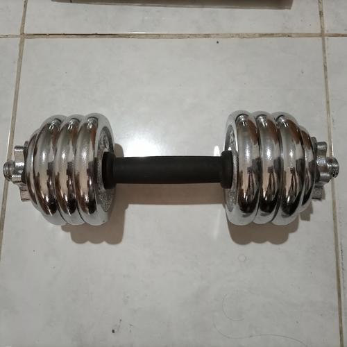 Gambar KEREN,set 10 kg dumbel/dumble/dumbbell,bukan barbell/ barbel 10kg dari tokojiv Jakarta Selatan Tokopedia
