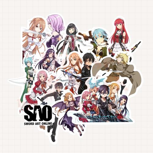 Jual Sword Art Online Anime Sticker Pack 1 pack (10 pcs) Kab