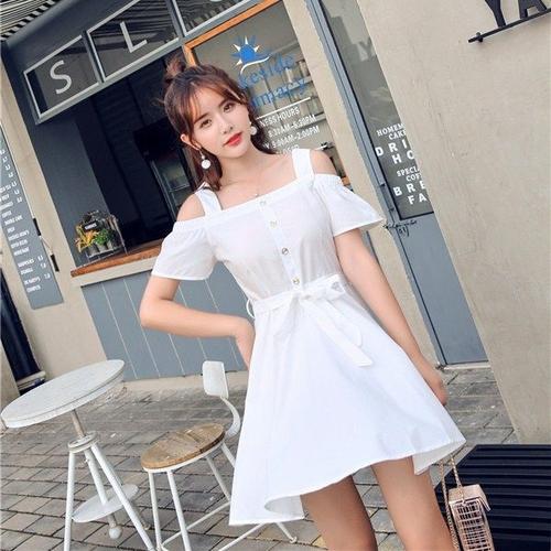 Jual Simple Mini Dress Katun Import 