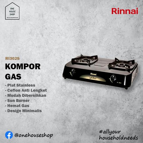 Jual Kompor Gas 2 Tungku Rinnai RI302S Ceramic Coating Stainless Steel -  Jakarta Pusat - One House Shop | Tokopedia