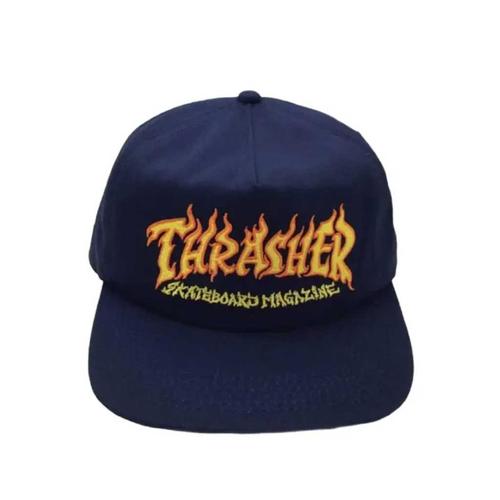 Jual Topi Thrasher Snapback Navy Logo 