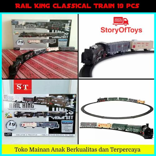 Foto Produk Mainan Rail King Intelligent Classical Train Kereta Api 19 Pieces dari StoryOfToys