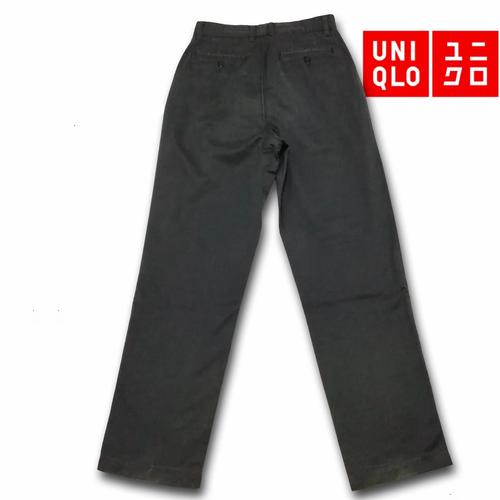 Celana Chino Uniqlo pants Grey abu2 