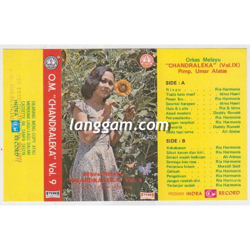 Foto Produk COVER SAMPUL KASET ORKES MELAYU CHANDRALEKA VOL IX dari Langgam