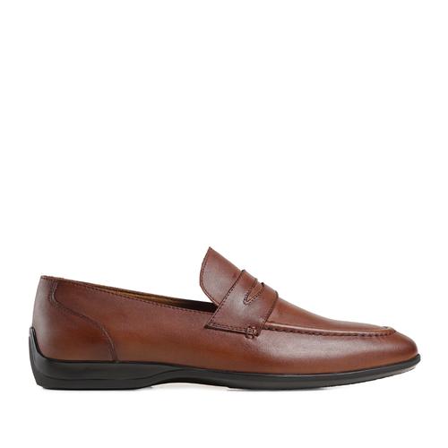 Foto Produk Prabu - Ananda Brushed Brown Sepatu Slip On Kulit Pria - 42 dari Prabu Indonesia
