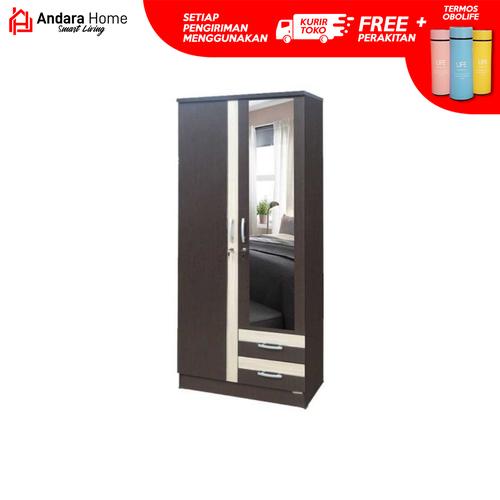 Foto Produk Andara Lemari 2 Pintu Leo Wardrobe - LEO dari Andara Home Official