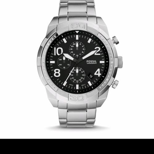 Jual Fossil Bronson Chronograph Silver 