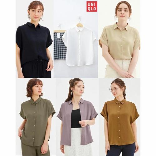 Jual UNIQLO Roll Short Sleeve Shirt 
