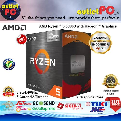 Promo AMD Ryzen 5600G Cores 12 Threads Cezanne with Radeon