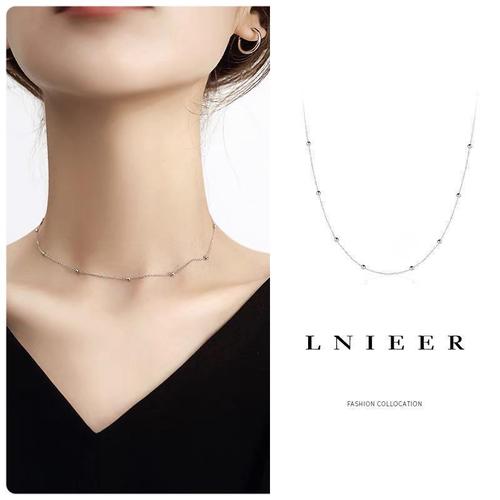 Jual kalung choker biji lada titanium 