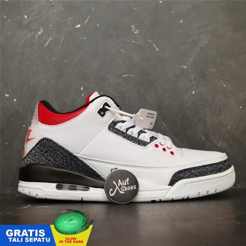 Jual Jordan 3 Retro SE Fire Red Denim (2020) - CZ6431-100 - 41 - Jakarta  Selatan - AUF SHOES | Tokopedia