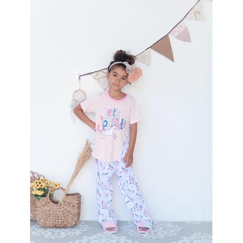 Foto Produk Piyama Anak Short Shirts Let's Sparkle Unicorn SSLP57 - 4 dari Boboo Kids