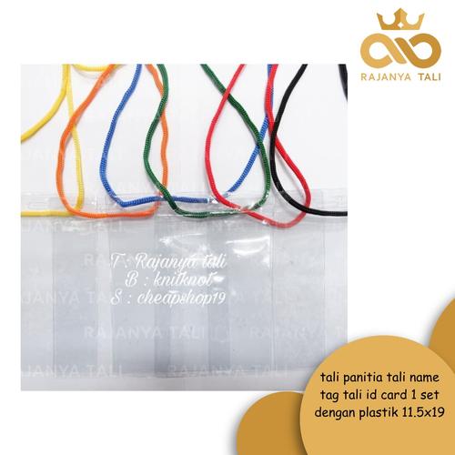 Gambar tali panitia tali name tag tali id card 1 set dengan plastik 11.5x19 dari Rajanya Tali Jakarta Barat Tokopedia