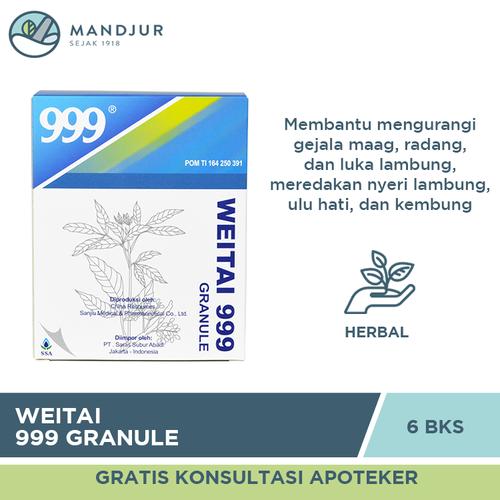 Gambar Weitai 999 Granule - Obat Nyeri Lambung / Maag dari mandjur Jakarta Pusat Tokopedia