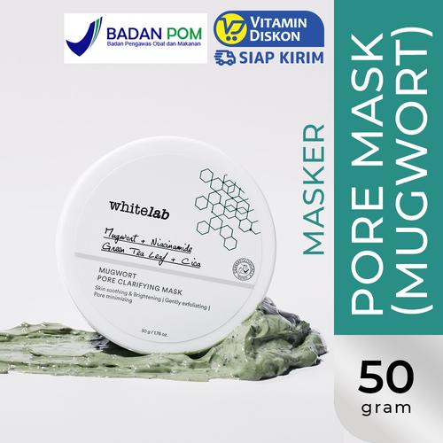 Gambar WHITELAB MUGWORT PORE CLARIFYING MASK 50GR dari VitaminDiskon Official Jakarta Utara Tokopedia
