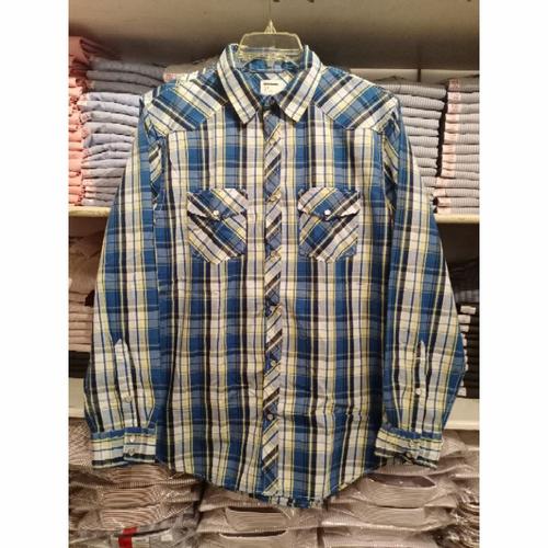 kemeja Kotak OLD NAVY cowboy - Biru 