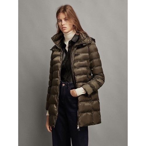 olive puffer coat