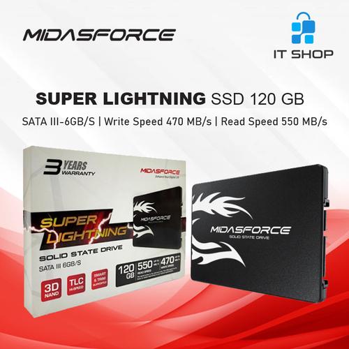 Gambar Midasforce SSD Superlightning 120GB dari IT-SHOP-ONLINE Kota Banjarmasin Tokopedia