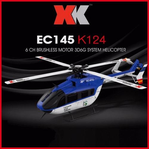 Jual RC HELICOPTER XK K124 EC145 6CH 