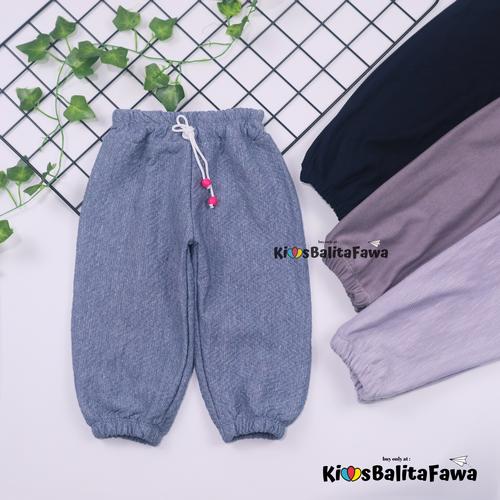 Foto Produk (Anak Perempuan) Jogger Polos Molly Uk 1-10 Tahun / Joger Pants Celana - 5-6 tahun dari Kios Balita Fawa
