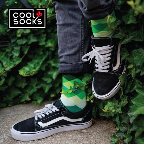 Gambar CoolDeSocks Original | Kaos Kaki Fashion - Checkered Aqua Gradation dari CoolDeSocks Official Jakarta Barat Tokopedia