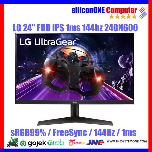 Gambar LG 24GN600 UltraGear Gaming 144Hz Ips 1ms HDR10 Freesync Borderles dari silicon ONE Computer Kota Bandung Tokopedia