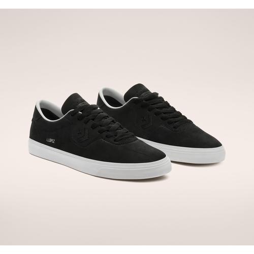 dark brown leather converse