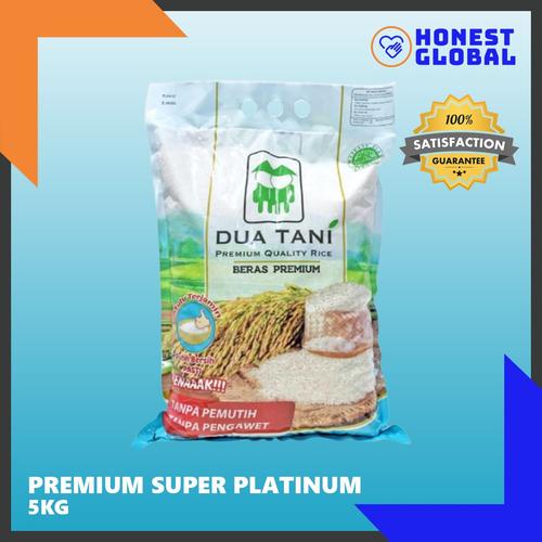 Gambar Beras Premium SUPER PLATINUM 5 KG HALAL - Dua Tani - High Quality dari Honest Global Jakarta Utara Tokopedia