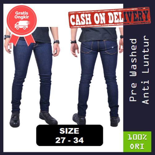Jual Celana Jeans Denim Pria Slim Fit 