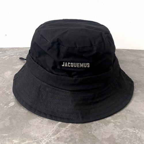 Jual JACQUEMUS Logo Bucket Hat Black 