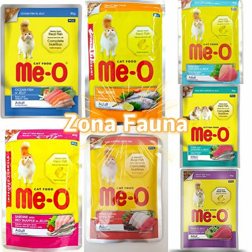 Jual Meo Me o wet food pouch saset 80 gr 80gr - Tuna in