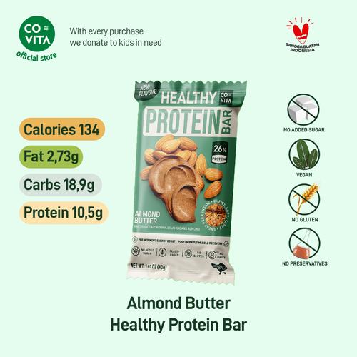 Foto Produk Covita Healthy Protein Bar - Almond Butter - Selai Almond - 1 pcs dari Covita