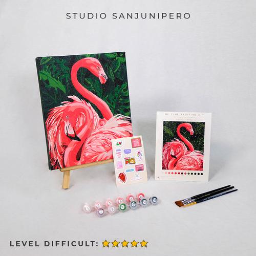 Foto Produk "FLAMINGO" Painting Kit By Number Studio Sanjunipero - painting only dari Studio sanjunipero