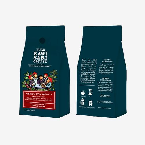 Jual Java Robusta Coffee Pure 100% Kopi Kawisari Murah Enak 250 gr asli ...