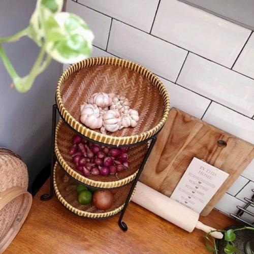 Gambar rak bawang susun 3 - tanpa anyaman dari freedom craft Kab. Klaten Tokopedia