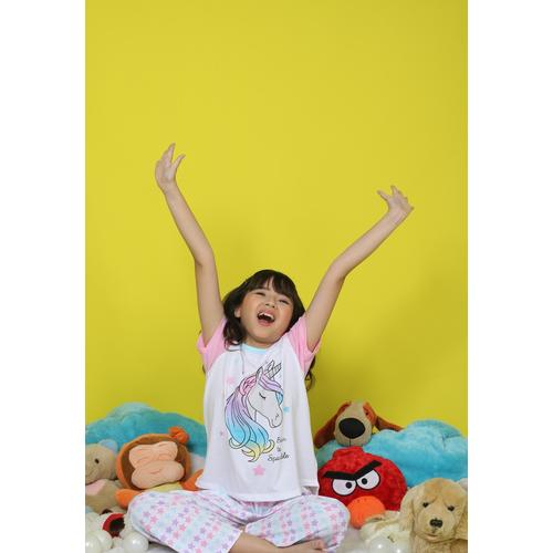 Foto Produk Piyama Anak Short Shirts Unicorn Born To Sparkle SSLP46 - 4 dari Boboo Kids
