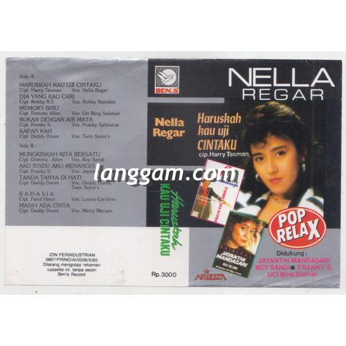 Foto Produk COVER SAMPUL KASET NELLA REGAR - HARUSKAH KAU UJI CINTAKU dari Langgam
