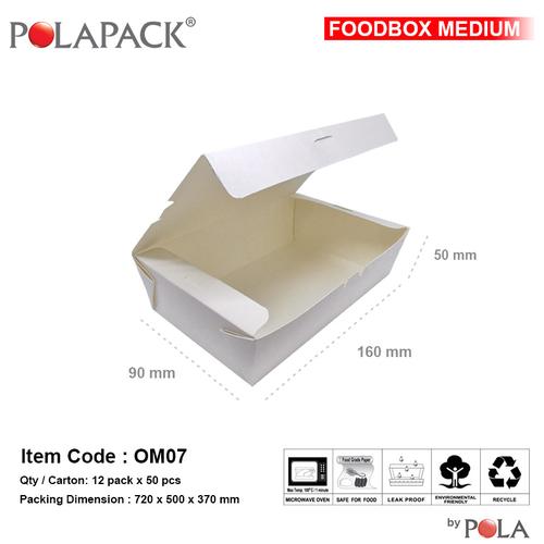 Gambar Food Box Medium / OM07 - 50 Pcs dari PT Pola Paperindo Jakarta Barat Tokopedia