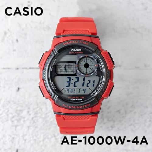 Jual Jam tangan CASIO AE-1000W-4A - Merah ORIGINAL - Kota Tangerang - Gros Online  Shop | Tokopedia